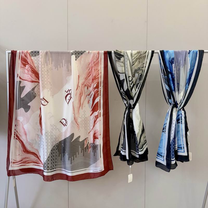 Dior silk scarf 90-180cm E032937